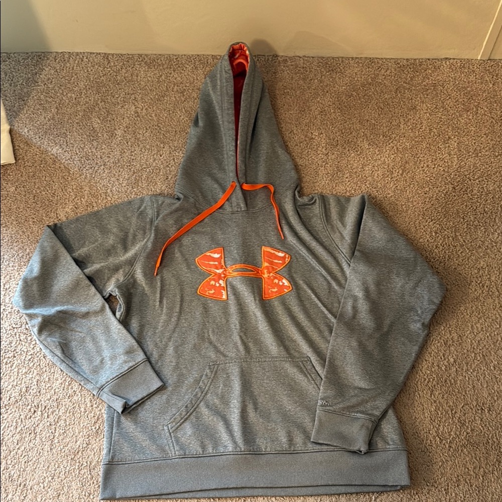Under Armour Women’s Gray Sweater with Orange Logo